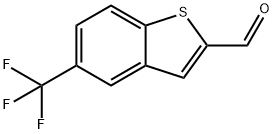 5-(trifluoromethyl)-1-benzothiophene-2-carbaldehyde Struktur