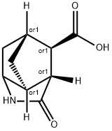 (1S,6S,7R,9S)-5-oxo-4-azatricyclo[4.2.1.0~3,7~]non-2-ene-9-carboxylic acid Struktur