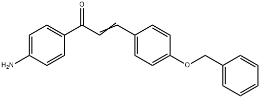 (2E)-1-(4-aminophenyl)-3-[4-(benzyloxy)phenyl]prop-2-en-1-one Struktur