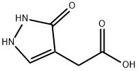 (3-hydroxy-1H-pyrazol-4-yl)acetic acid Struktur