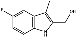 (5-fluoro-3-methyl-1H-indol-2-yl)methanol Struktur