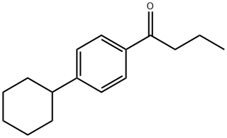 1-(4-cyclohexylphenyl)butan-1-one Struktur