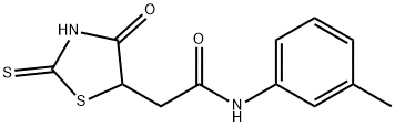 2-(2-mercapto-4-oxo-4,5-dihydro-1,3-thiazol-5-yl)-N-(3-methylphenyl)acetamide Struktur