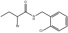 2-bromo-N-(2-chlorobenzyl)butanamide Struktur