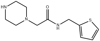 2-piperazin-1-yl-N-(thien-2-ylmethyl)acetamide Struktur