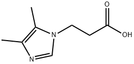 3-(4,5-dimethyl-1H-imidazol-1-yl)propanoic acid Struktur