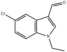 5-chloro-1-ethyl-1H-indole-3-carbaldehyde Struktur