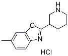 6-methyl-2-piperidin-3-yl-1,3-benzoxazole hydrochloride Struktur