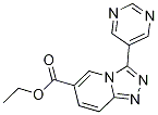 ethyl 3-pyrimidin-5-yl[1,2,4]triazolo[4,3-a]pyridine-6-carboxylate Struktur