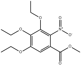 methyl 3,4,5-triethoxy-2-nitrobenzoate Struktur