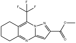 methyl 9-(trifluoromethyl)-5,6,7,8-tetrahydropyrazolo[5,1-b]quinazoline-2-carboxylate Struktur