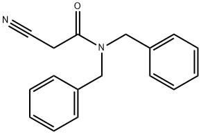 N,N-dibenzyl-2-cyanoacetamide Struktur