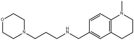 N-[(1-methyl-1,2,3,4-tetrahydroquinolin-6-yl)methyl]-3-morpholin-4-ylpropan-1-amine Struktur