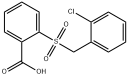 2-[(2-chlorobenzyl)sulfonyl]benzoic acid Struktur