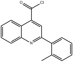 2-(2-methylphenyl)quinoline-4-carbonyl chloride Struktur