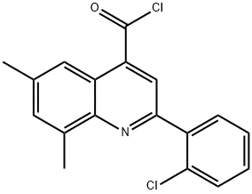 2-(2-chlorophenyl)-6,8-dimethylquinoline-4-carbonyl chloride Struktur