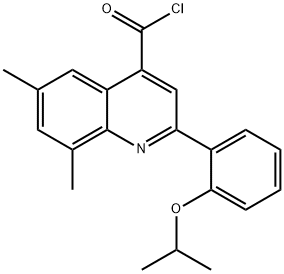 2-(2-isopropoxyphenyl)-6,8-dimethylquinoline-4-carbonyl chloride Struktur