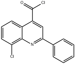 8-chloro-2-phenylquinoline-4-carbonyl chloride Struktur