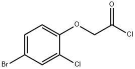 (4-bromo-2-chlorophenoxy)acetyl chloride Struktur