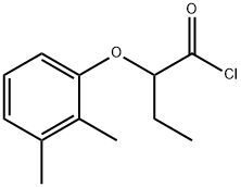 2-(2,3-dimethylphenoxy)butanoyl chloride Struktur