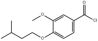 3-methoxy-4-(3-methylbutoxy)benzoyl chloride Struktur