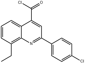 2-(4-chlorophenyl)-8-ethylquinoline-4-carbonyl chloride Struktur