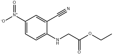 ethyl N-(2-cyano-4-nitrophenyl)glycinate Struktur