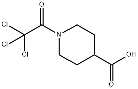 1-(2,2,2-Trichloroacetyl)-4-piperidine-carboxylic acid Struktur