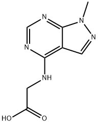 (1-Methyl-1H-pyrazolo[3,4-d]pyrimidin-4-ylamino)-acetic acid Struktur