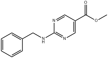 Methyl 2-(benzylamino)-5-pyrimidinecarboxylate Struktur