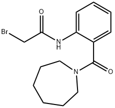 N-[2-(1-Azepanylcarbonyl)phenyl]-2-bromoacetamide Struktur