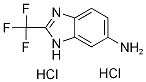 2-Trifluoromethyl-3H-benzoimidazol-5-ylaminedihydrochloride Struktur