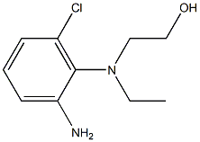 2-(2-Amino-6-chloroethylanilino)-1-ethanol Struktur