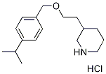 4-Isopropylbenzyl 2-(3-piperidinyl)ethyl etherhydrochloride Struktur