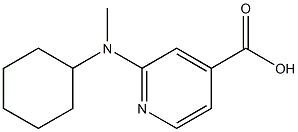 2-[Cyclohexyl(methyl)amino]isonicotinic acid Struktur