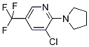 3-Chloro-2-(1-pyrrolidinyl)-5-(trifluoromethyl)-pyridine Struktur