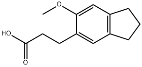 3-(6-Methoxy-indan-5-yl)-propionic acid Struktur