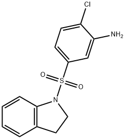 2-Chloro-5-(2,3-dihydro-1H-indol-1-ylsulfonyl)-aniline Struktur