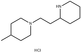 4-Methyl-1-[2-(2-piperidinyl)ethyl]piperidinedihydrochloride Struktur