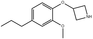 3-Azetidinyl 2-methoxy-4-propylphenyl ether Struktur