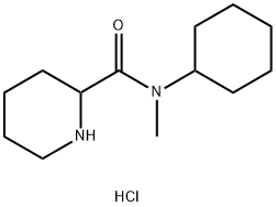 N-Cyclohexyl-N-methyl-2-piperidinecarboxamidehydrochloride Struktur