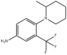 4-(2-Methyl-1-piperidinyl)-3-(trifluoromethyl)-phenylamine Struktur