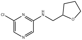 6-Chloro-N-(tetrahydro-2-furanylmethyl)-2-pyrazinamine Struktur