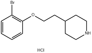 4-[2-(2-Bromophenoxy)ethyl]piperidinehydrochloride Struktur