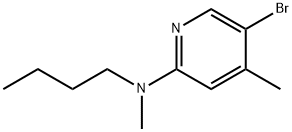 5-Bromo-N-butyl-N,4-dimethyl-2-pyridinamine Struktur