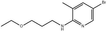 N-(5-Bromo-3-methyl-2-pyridinyl)-N-(3-ethoxypropyl)amine Struktur