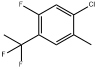 1-Chloro-4-(1,1-difluoroethyl)-5-fluoro-2-methylbenzene Struktur