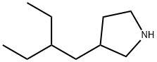 3-(2-Ethylbutyl)pyrrolidine Struktur