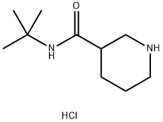 N-(tert-Butyl)-3-piperidinecarboxamidehydrochloride Struktur