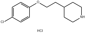 4-[2-(4-Chlorophenoxy)ethyl]piperidinehydrochloride Struktur